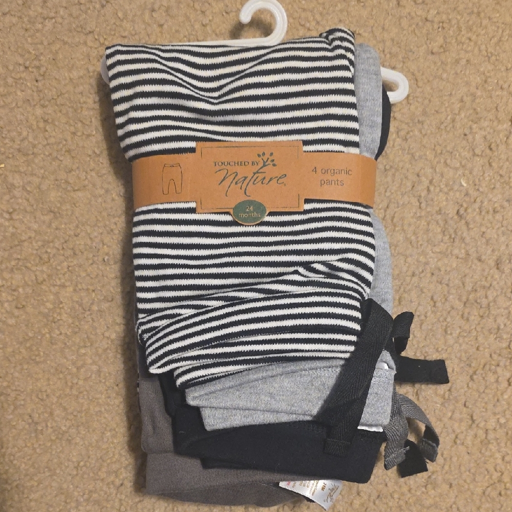 Touched by Nature Kids Striped and Solid Leggings Set